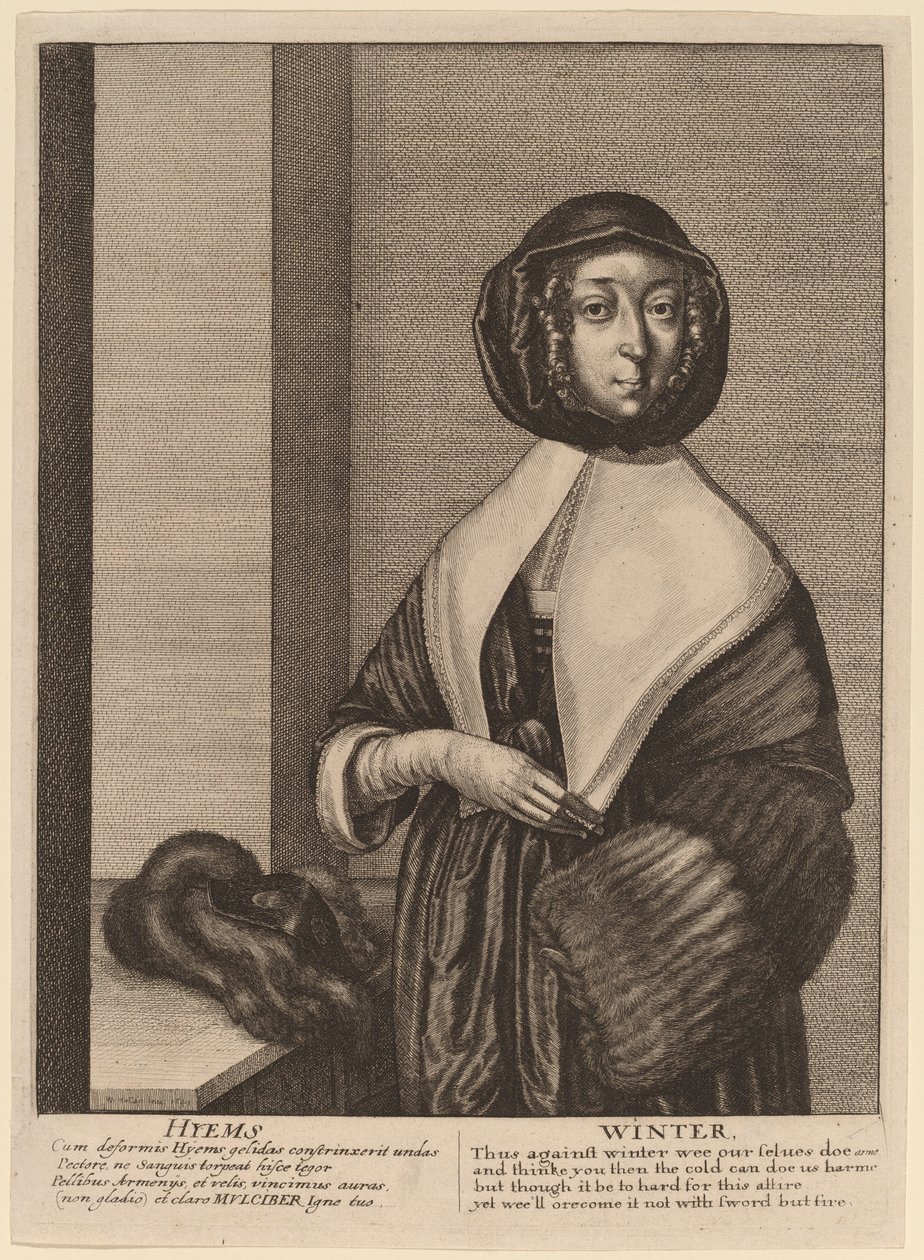 सर्दी द्वारा Wenceslaus Hollar