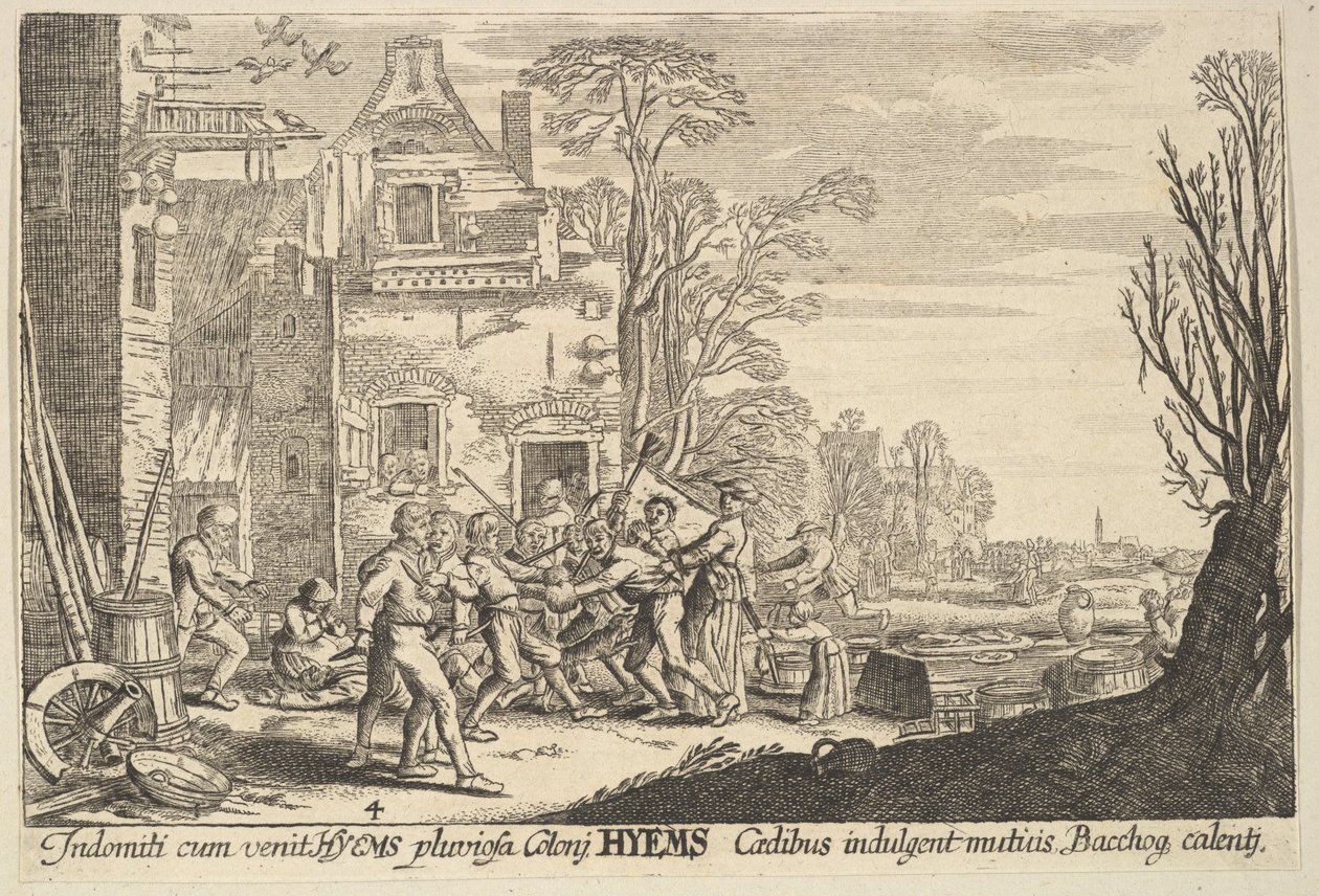 सर्दी, 1629। द्वारा Wenceslaus Hollar