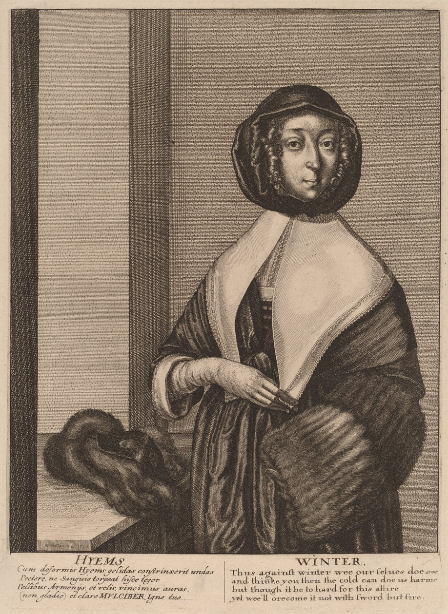 सर्दी, 1641। द्वारा Wenceslaus Hollar