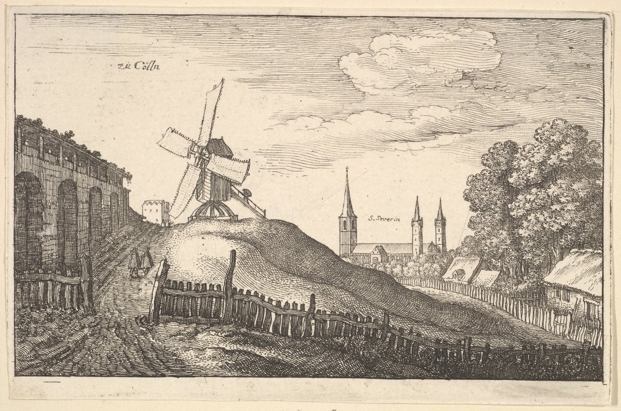 ज़ू कोलन कोलोन, 1643। द्वारा Wenceslaus Hollar