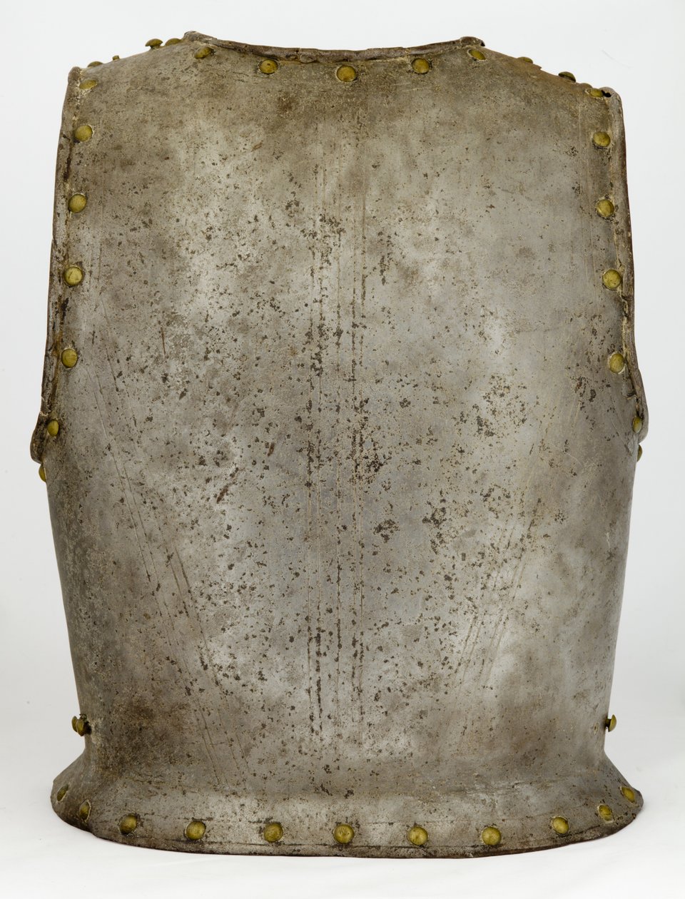 बैकप्लेट, c.1650-1700 (इस्पात और पीतल) द्वारा पश्चिमी यूरोपीय स्कूल