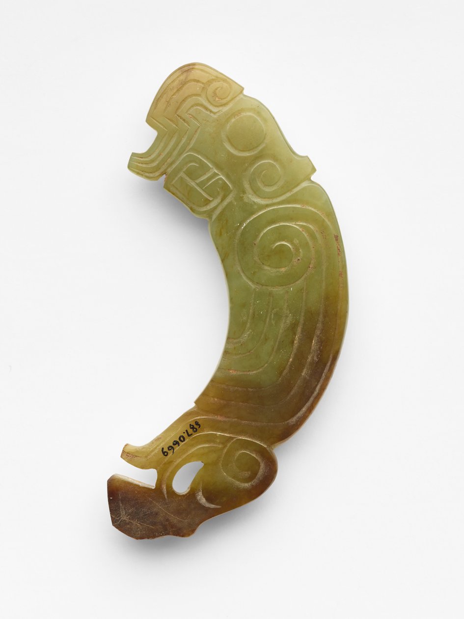 लटकन (पीई) एक पक्षी के रूप में, c.1000-900 ईसा पूर्व (जेड, नेफ्राइट) द्वारा पश्चिमी झोउ राजवंश चीनी स्कूल