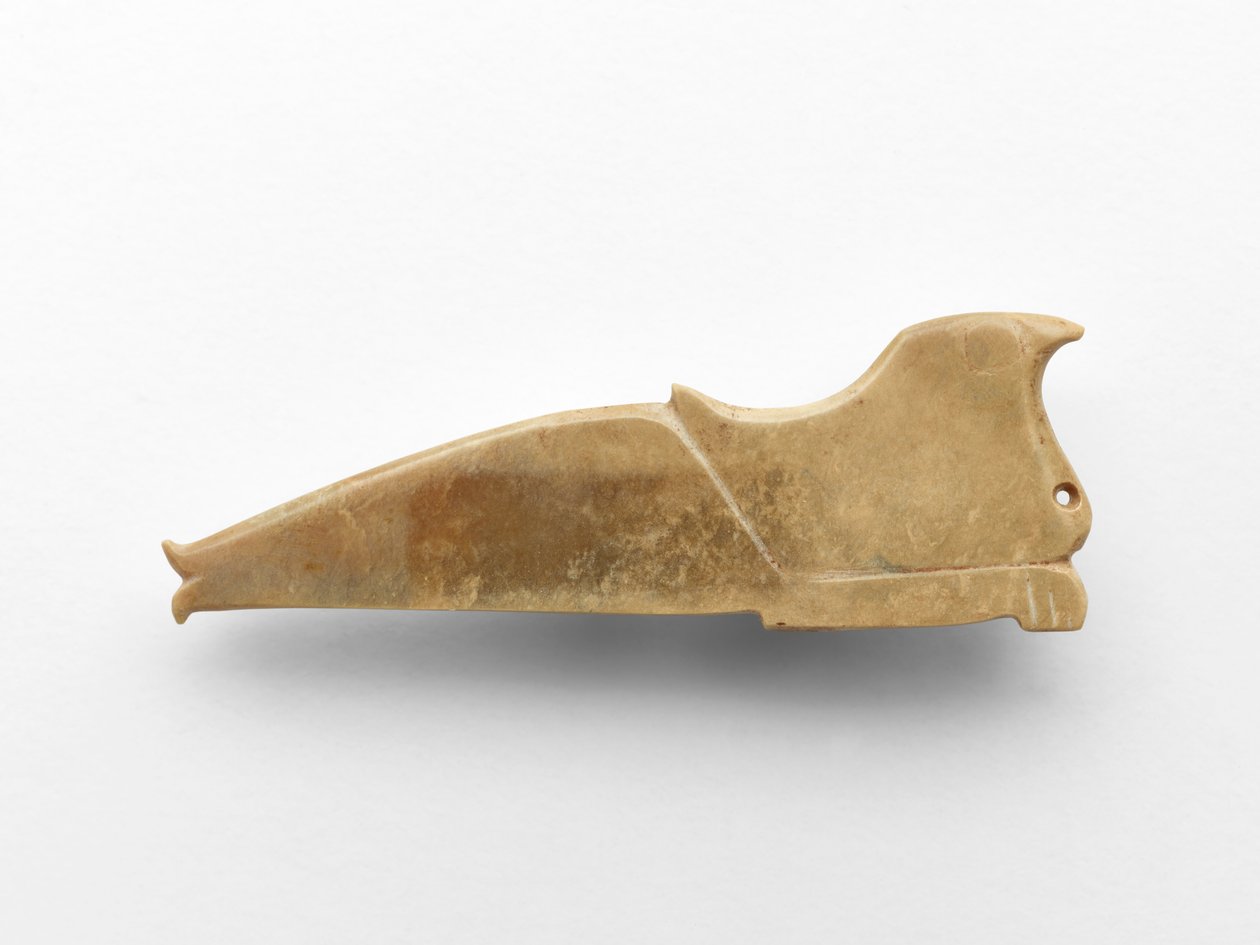 एक पक्षी के रूप में लटकन, c.1050-c.950 ईसा पूर्व (जेड) द्वारा पश्चिमी झोउ राजवंश चीनी स्कूल