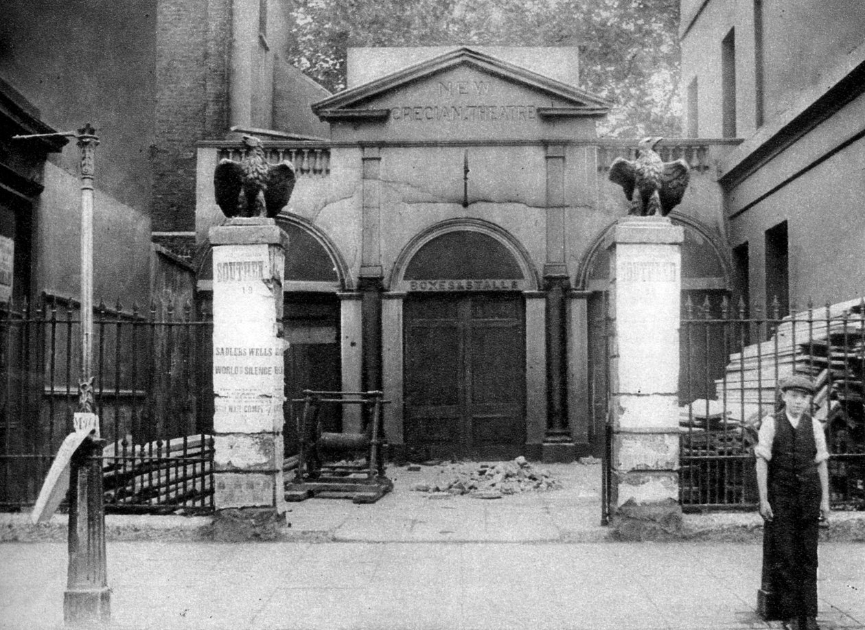 होक्सटन, लंदन, 1926-1927 की सीमाओं पर ग्रीसियन थियेटर। द्वारा व्हिफिन
