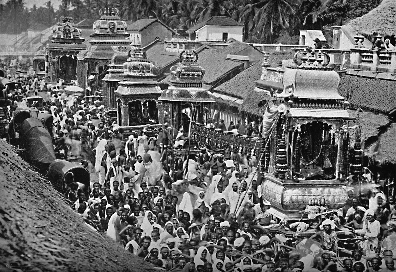 एक हिंदू धार्मिक जुलूस, मद्रास, 1902 द्वारा विएले और क्लेन