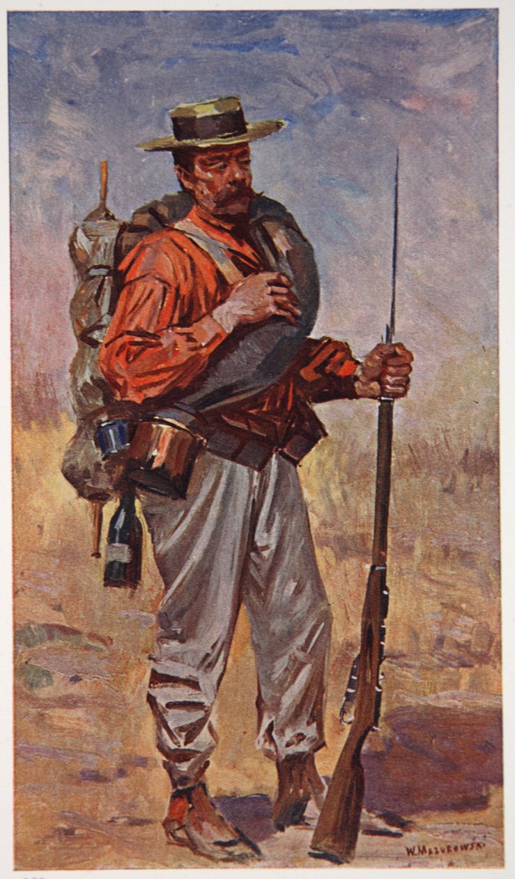 लियाओ-यांग के पास एक रूसी स्वयंसेवक, &39;मंचूरिया: रुसो-जापानी युद्ध से चित्र&39;, ए। मार्टीनॉफ, सेंट पीटर्सबर्ग, 1907 द्वारा संपादित चित्र। द्वारा विक्टर मज़ोरोव्स्की