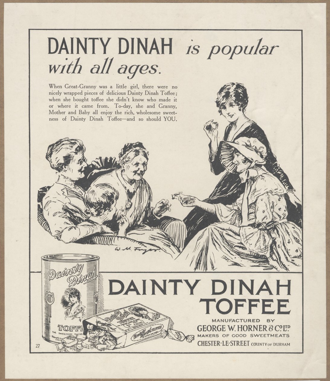 डेंटी दीना टॉफ़ी, c.1920 द्वारा विल्फ्रेड फ्रायर