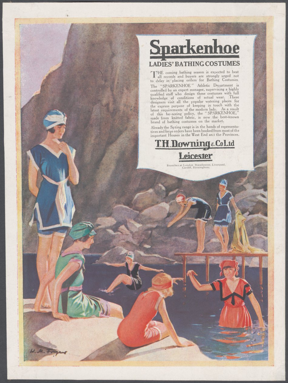 स्पार्कनहो स्नान पोशाक, c.1920s द्वारा विल्फ्रेड फ्रायर