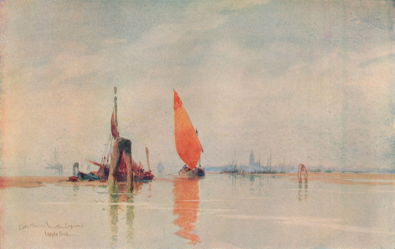 बहुत सवेरे। विनीशियन लैगून, c1917 द्वारा विलफ्रेड विलियम्स बॉल