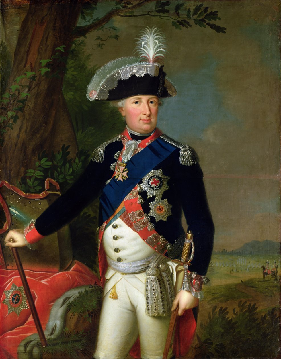 विल्हेम IX (1743-1821) हेस्से-कासेल का लैंडग्रेव, c.1795 द्वारा विल्हेम बोएटनर