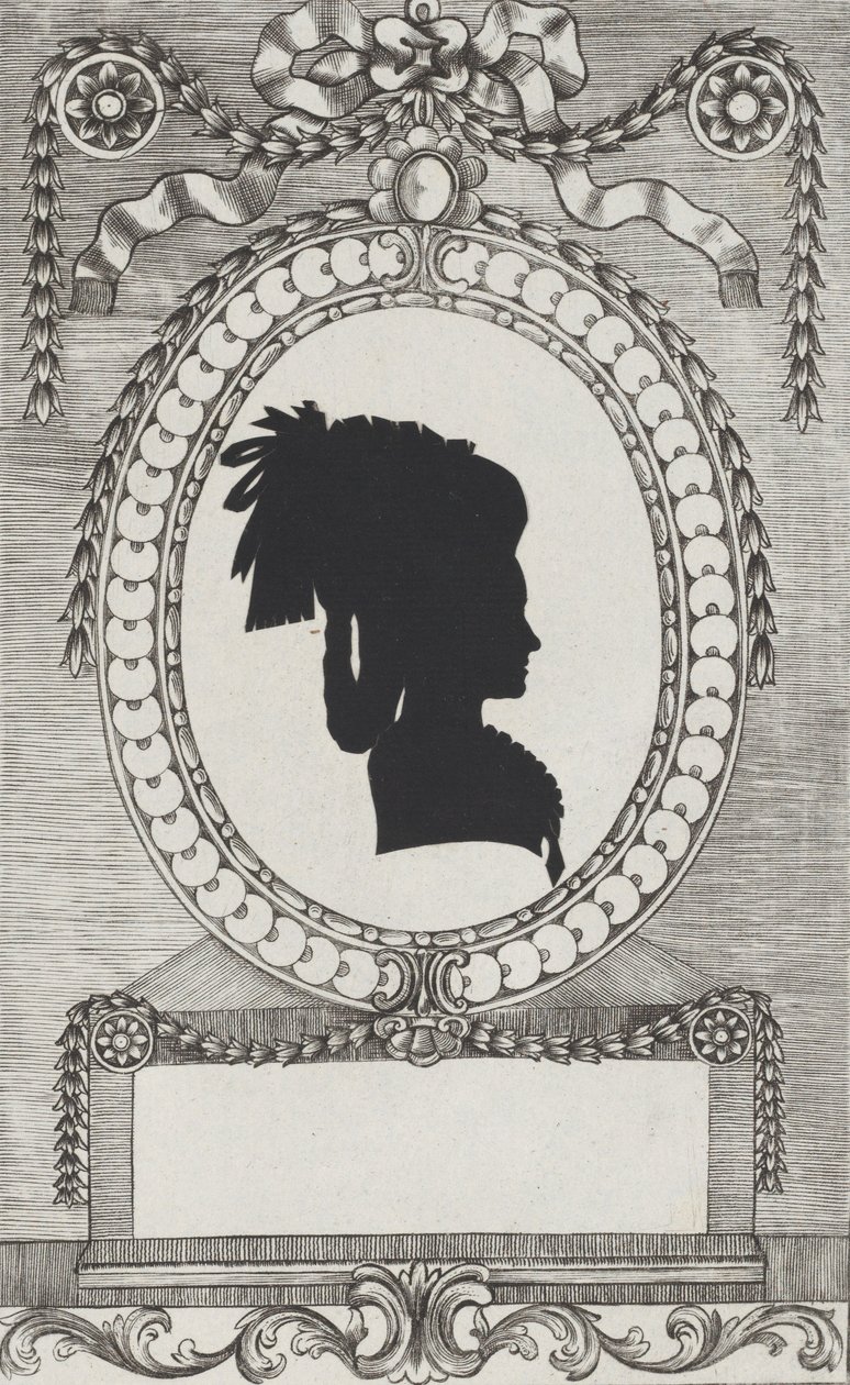 काउंटेस लॉड्रोनी का सिल्हूट, 1784-1834। द्वारा विल्हेम एकरमैन