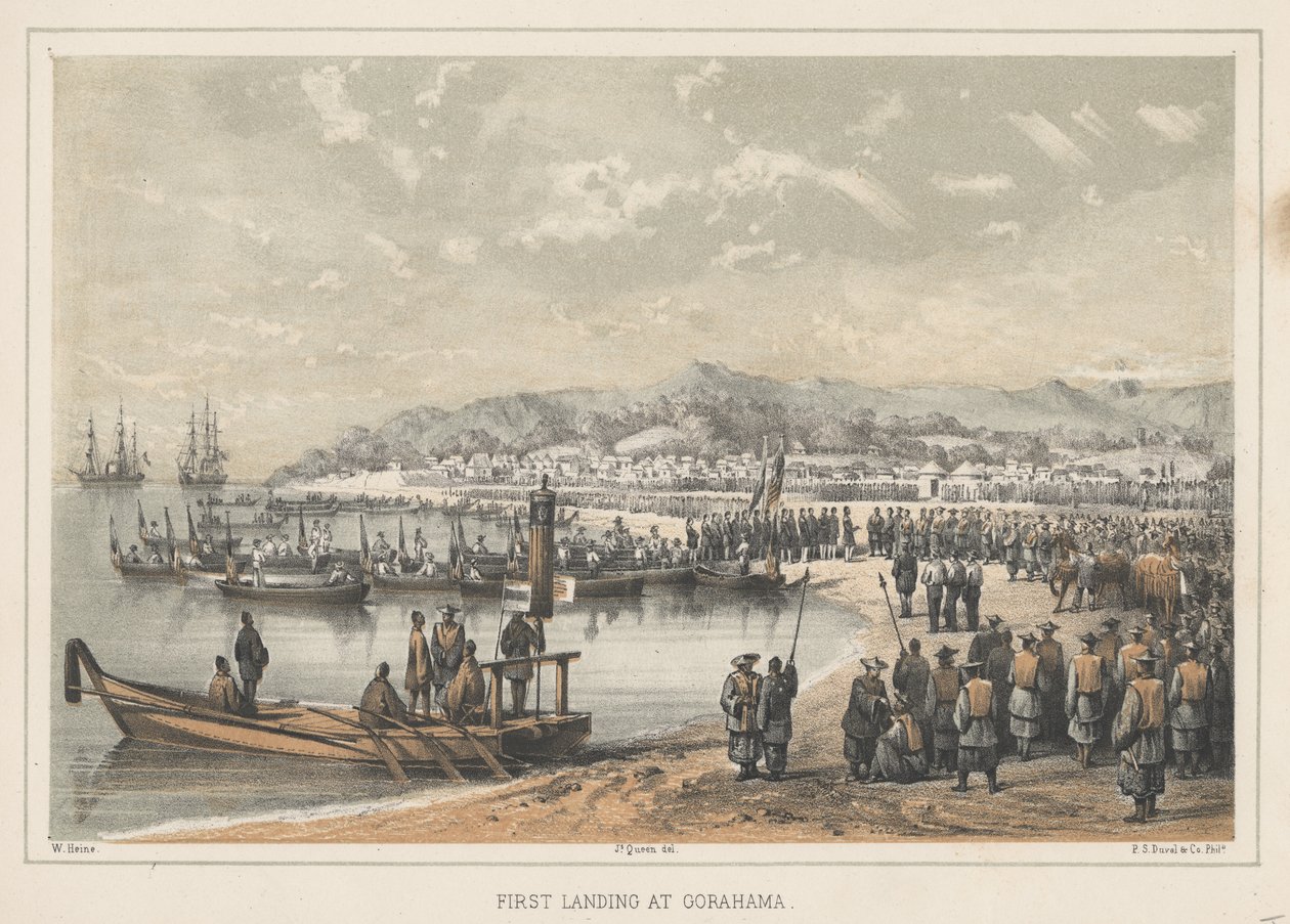 1855 में गोराहा में पहली लैंडिंग द्वारा विल्हेम जोसेफ हेन
