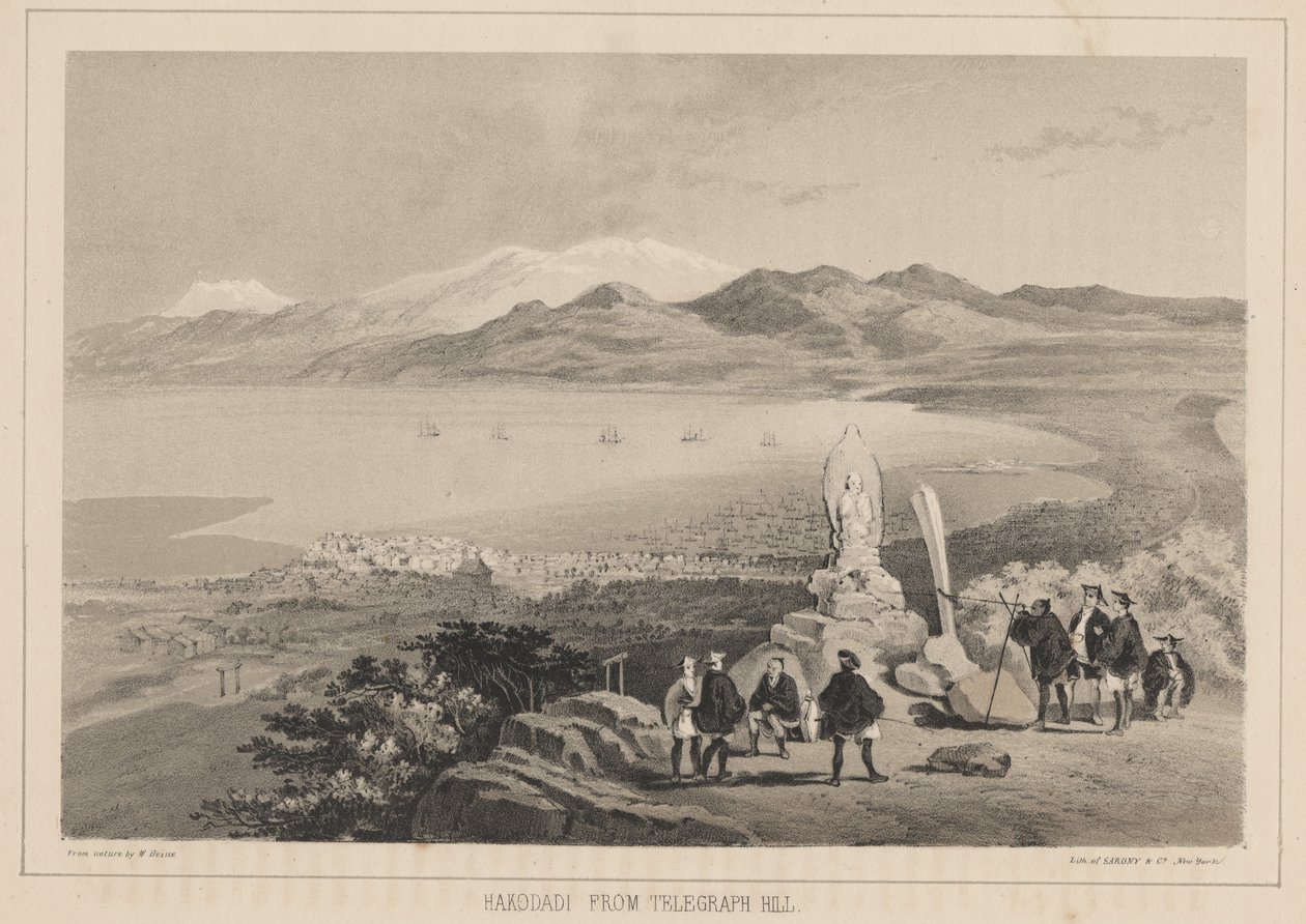 हॉकॉडी टेलीग्राफ हिल से, 1855 द्वारा विल्हेम जोसेफ हेन