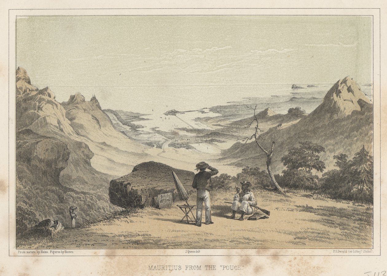 मॉरीशस पउसे से, 1855 द्वारा विल्हेम जोसेफ हेन