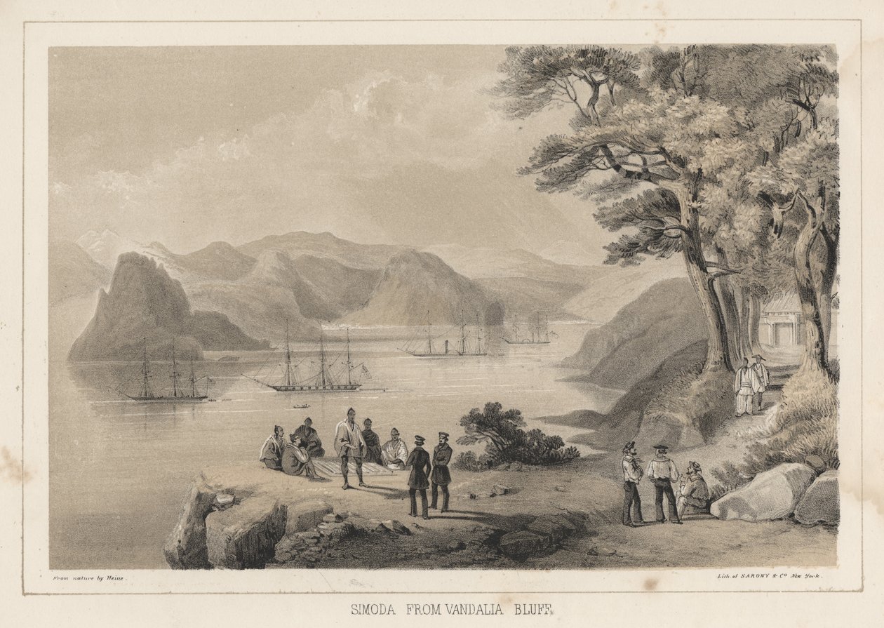 वंदलिया ब्लफ़, 1855 से सिमोडा द्वारा विल्हेम जोसेफ हेन