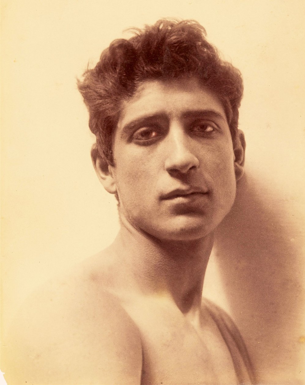 एक लड़के का अध्ययन, सिसिली, C.1898 (सीपिया फोटो) द्वारा बैरन विल्हेम वॉन ग्लोडेन