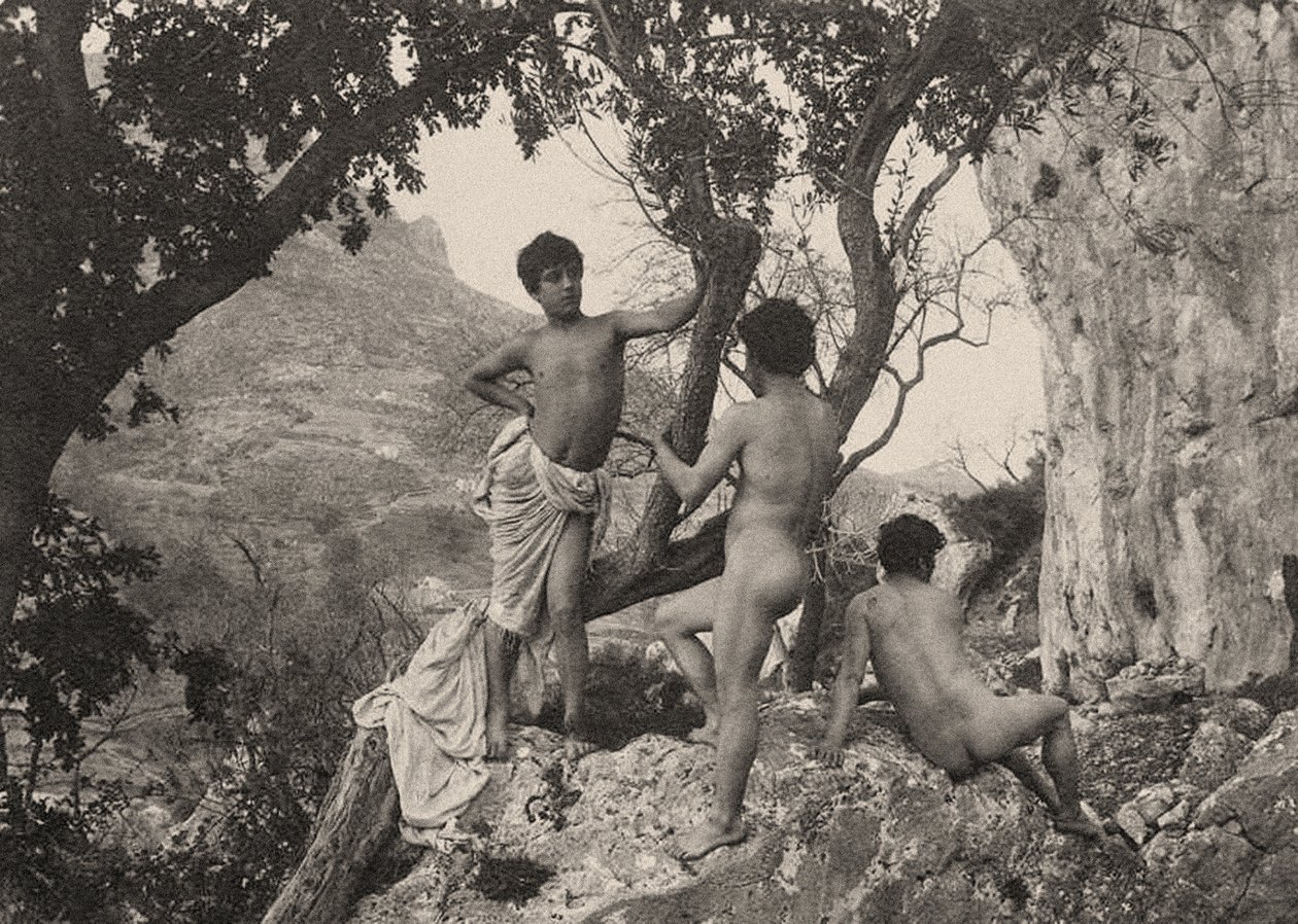 नर नग्न जुराब का अध्ययन, c.1900 द्वारा बैरन विल्हेम वॉन ग्लोडेन