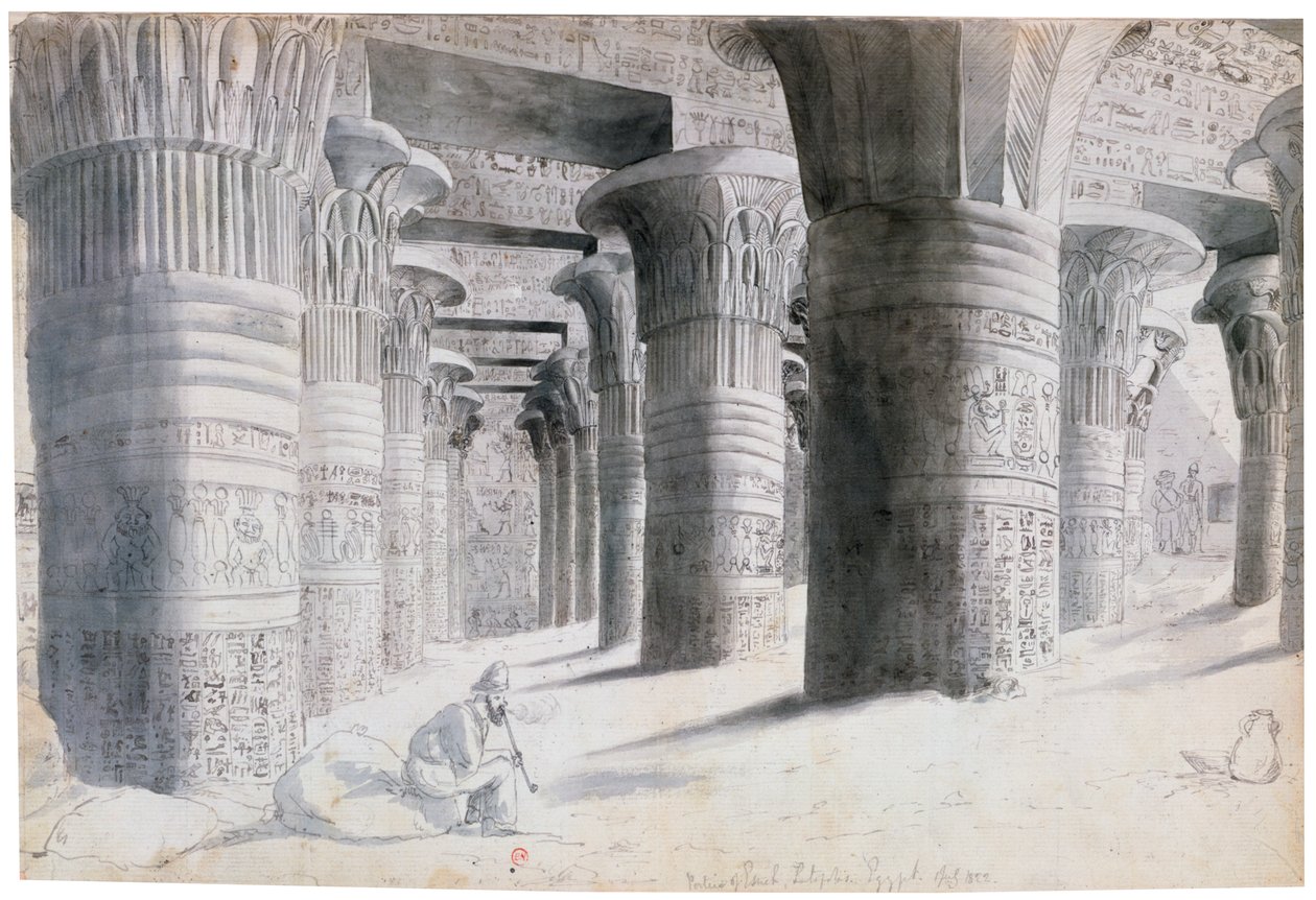 एसच, मिस्र का पोर्टिको, 1822 द्वारा विल्किनसन
