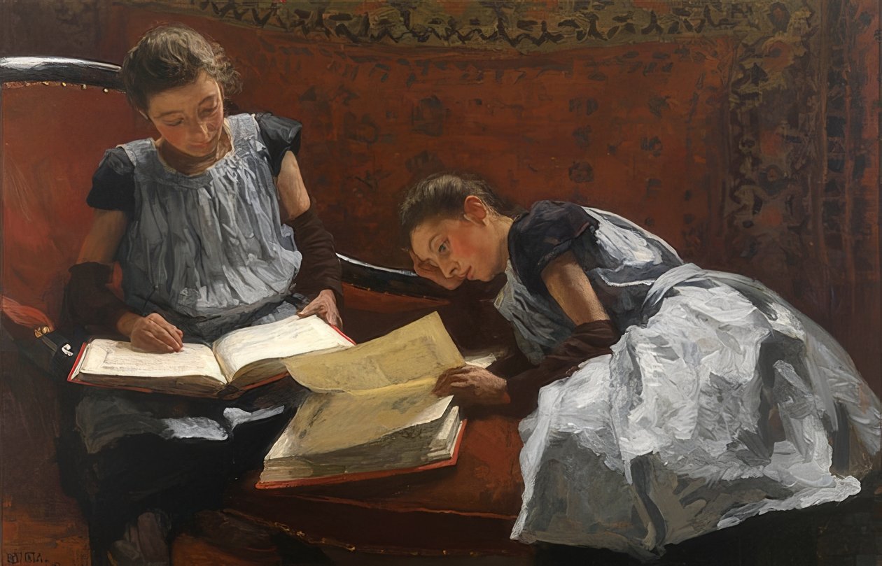 Arntzenius बहनों। 1895 द्वारा विल्म बस्तियान थोलन