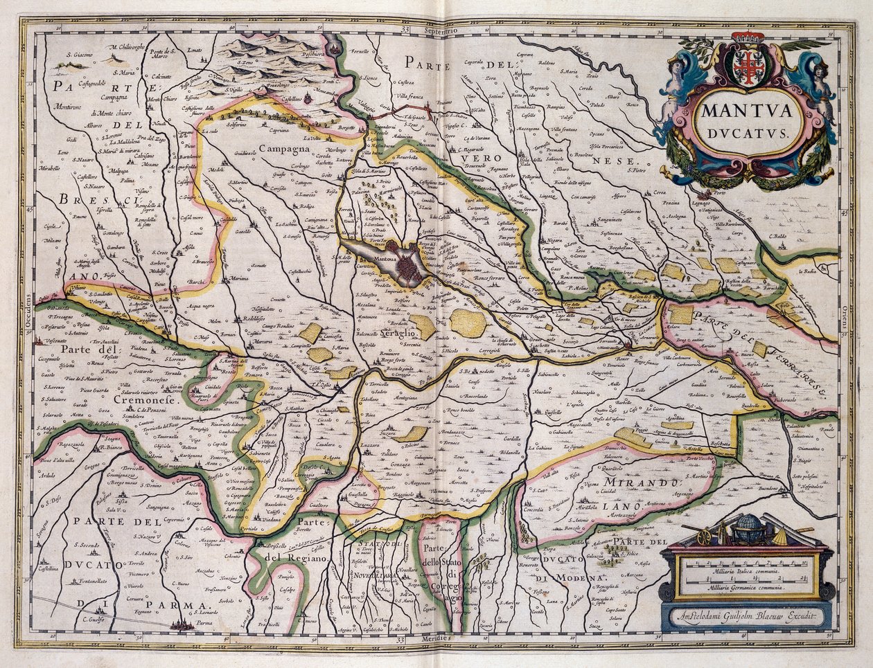 मंटुआ के डची, विलेम ब्लैउ द्वारा नक्शा (1571-1638), इटली द्वारा विलेम ब्लाउ