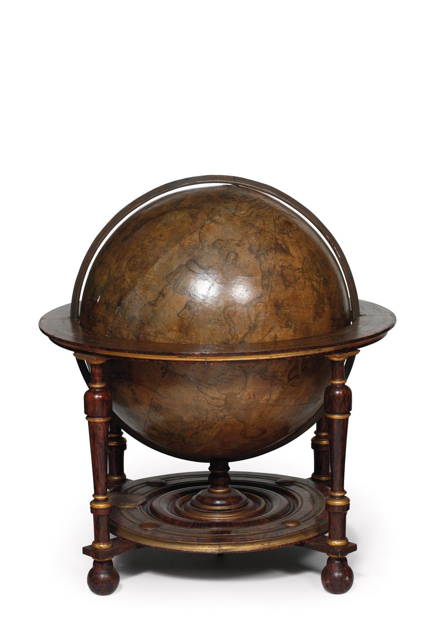 लाइब्रेरी ग्लोब की बड़ी जोड़ी, स्थलीय 1645-48, c.1630 के बाद आकाशीय द्वारा विलेम ब्लाउ
