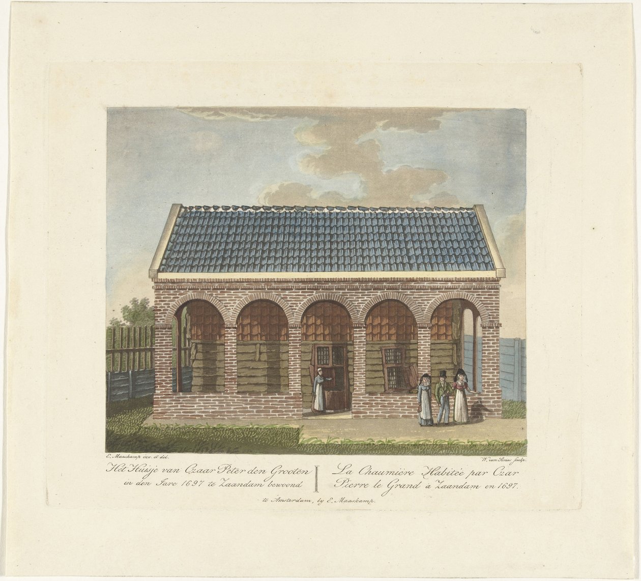 ज़ंडम में जार पीटर हाउस, 1697, सीए 1825 द्वारा विलेम सेनस वैन