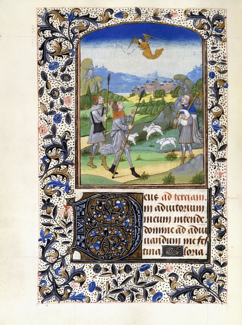 चरवाहों की घोषणा, c.1480 द्वारा विल्म विरल