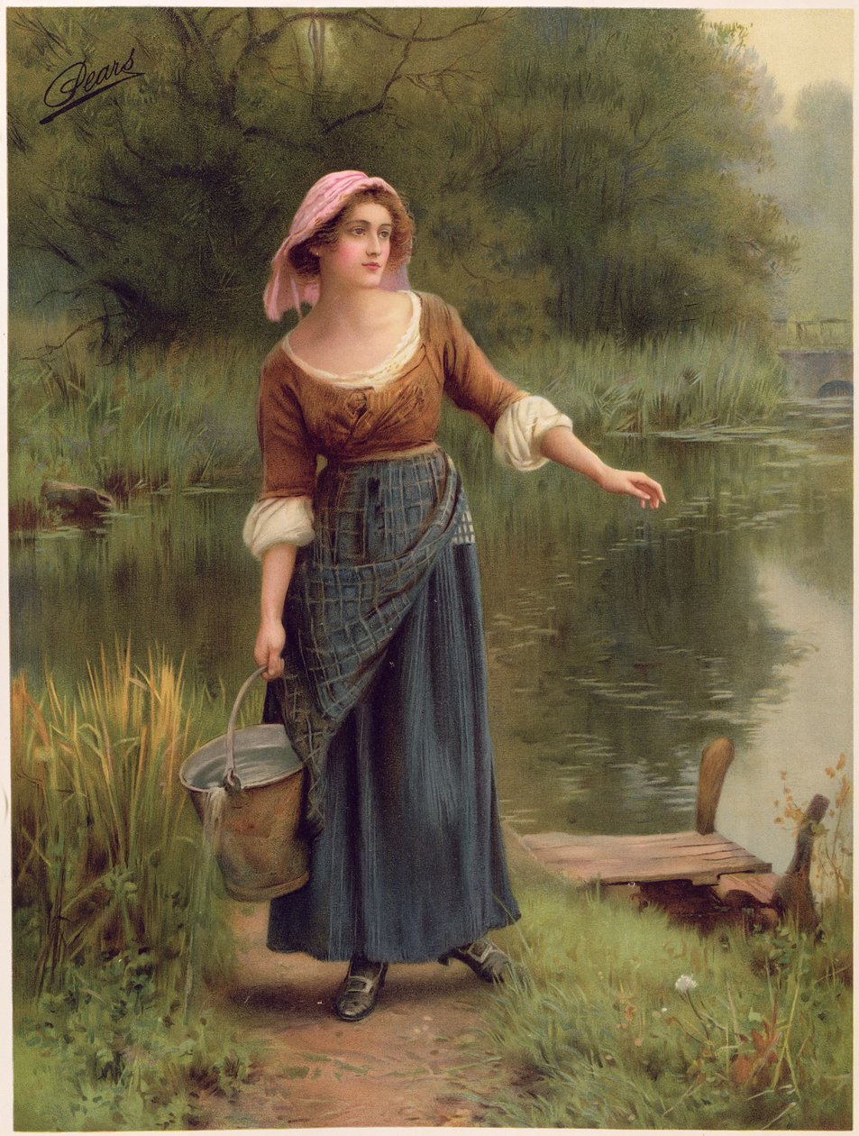 ए रस्टिक ब्यूटी, फ्रॉम द पीयर्स एनुअल, 1912 द्वारा विलियम एफ्लेक