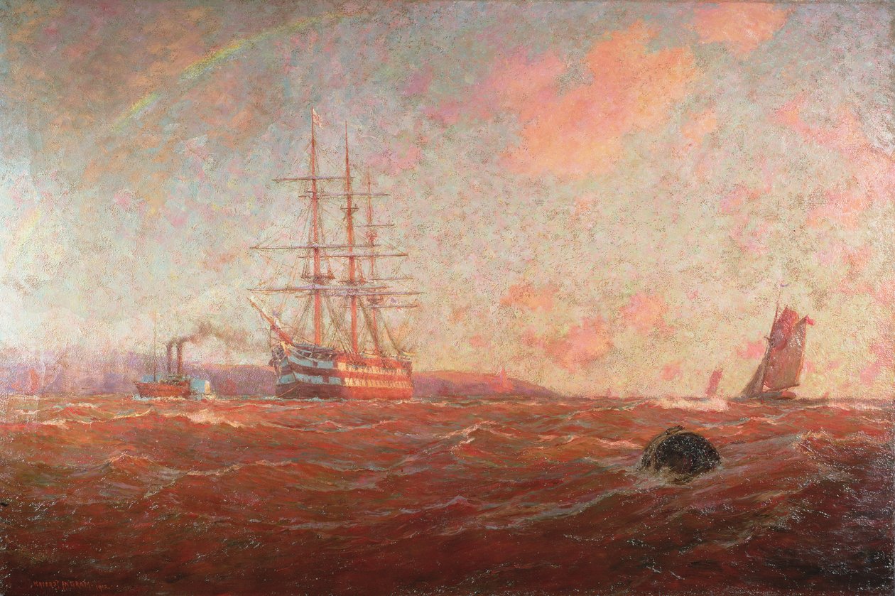 द होम पोर्ट, फालमाउथ, 1912 द्वारा विलियम आयर्स्ट इनग्राम