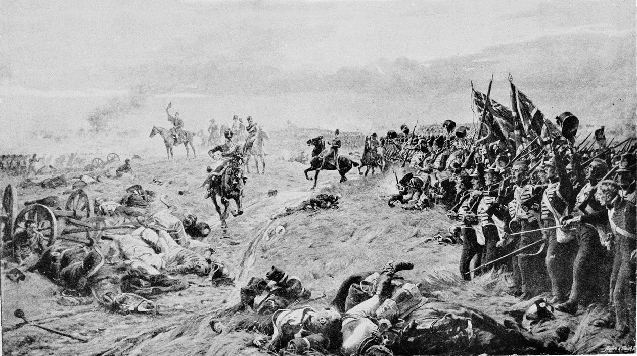 वाटरलू: &39;द लाइन विल एडवांस!&39;, C.1910 द्वारा विलियम बार्न्स ऊन