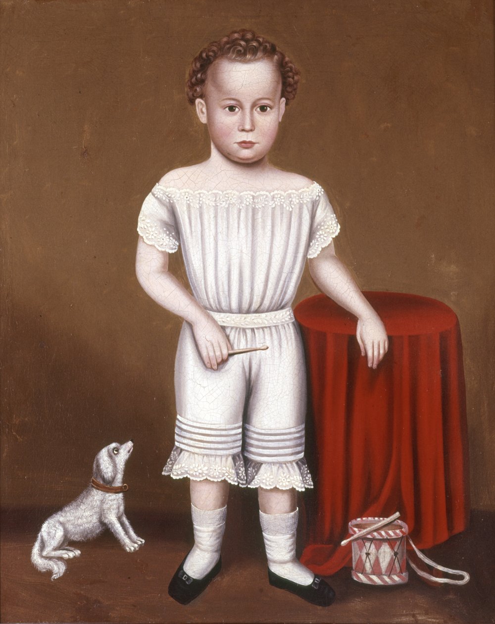 टीन ड्रम वाला लड़का, c.1845 द्वारा विलियम बार्टोल