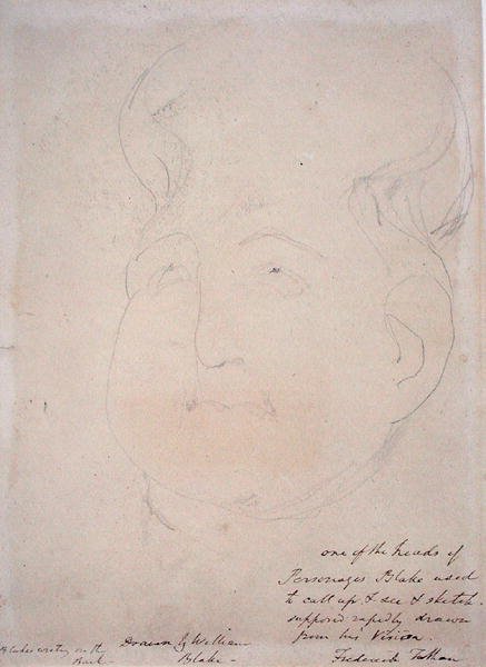 ए विजनरी हेड, 1819-20 द्वारा विलियम ब्लेक