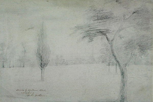 स्पायर के साथ लैंडस्केप, c.1801 द्वारा विलियम ब्लेक