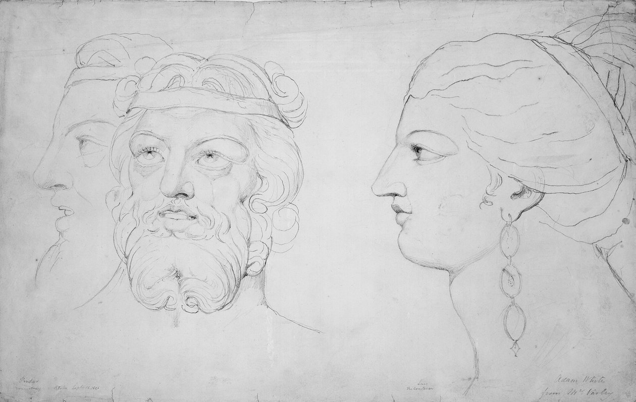 Pindar and Lais, 1820  द्वारा विलियम ब्लेक