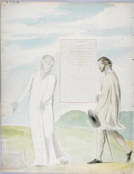 ओवेन की ट्राइंफ्स, थॉमस ग्रे की कविताओं से 92 डिजाइन, 1797-98 (कलम और क्लिप के साथ wc) द्वारा विलियम ब्लेक