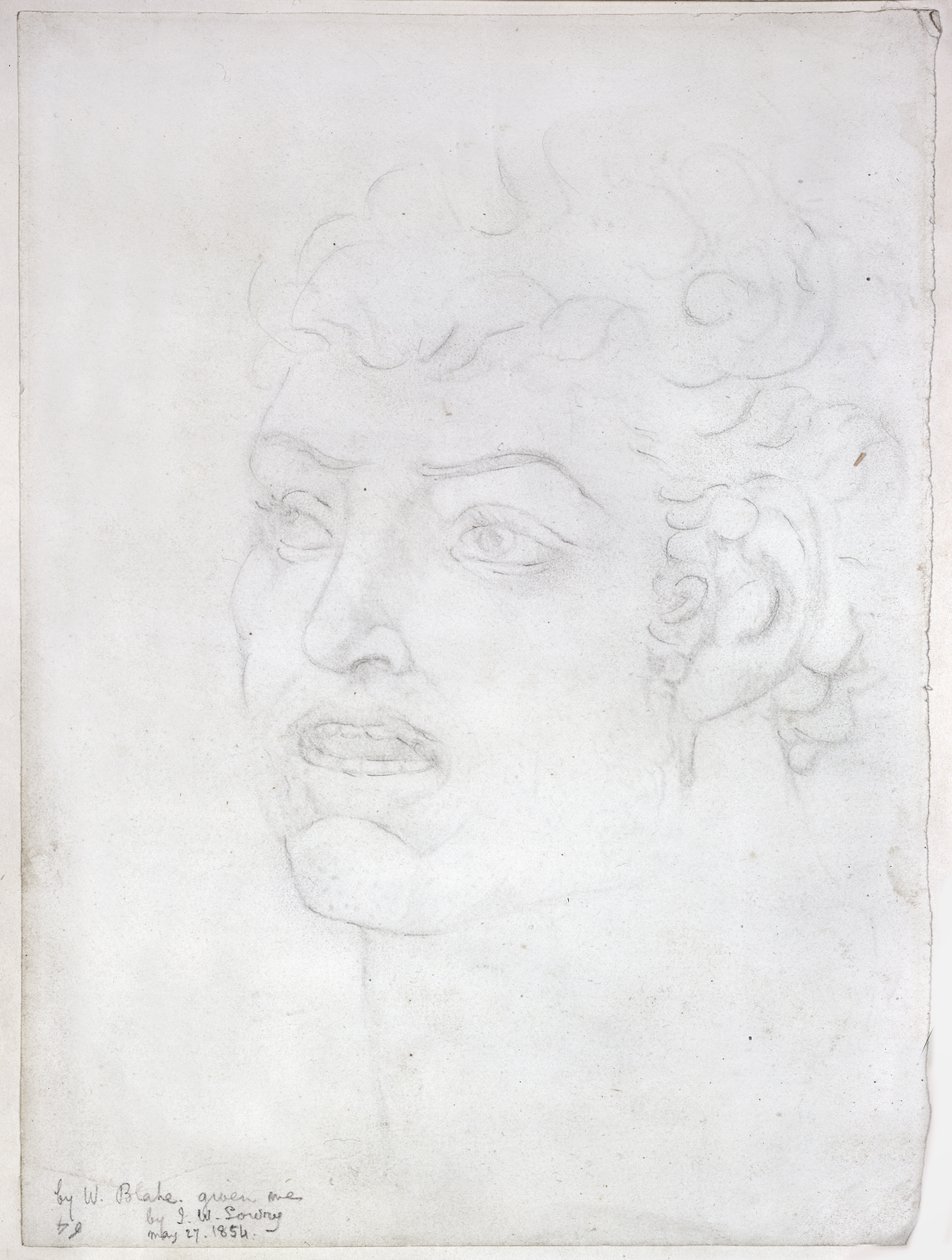 दूरदर्शी सिर, 1820 द्वारा विलियम ब्लेक