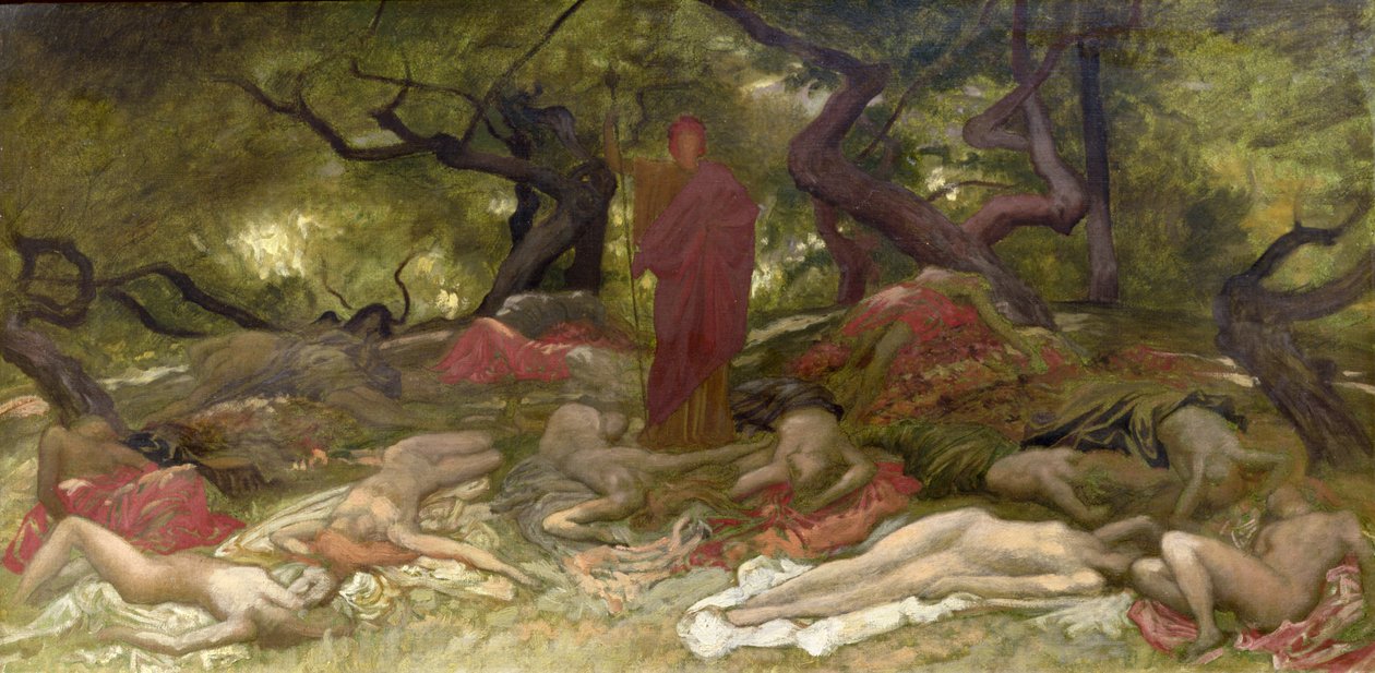 डायोनिसस एंड द बैचेन्स, c.1900 द्वारा विलियम ब्लेक रिचमंड
