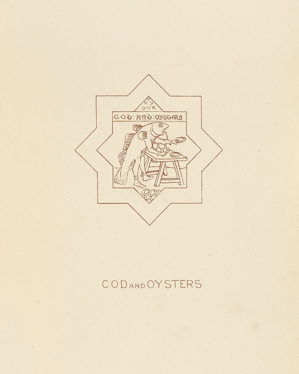 कॉड और ओएस्टर, 1878 द्वारा विलियम बर्जेस