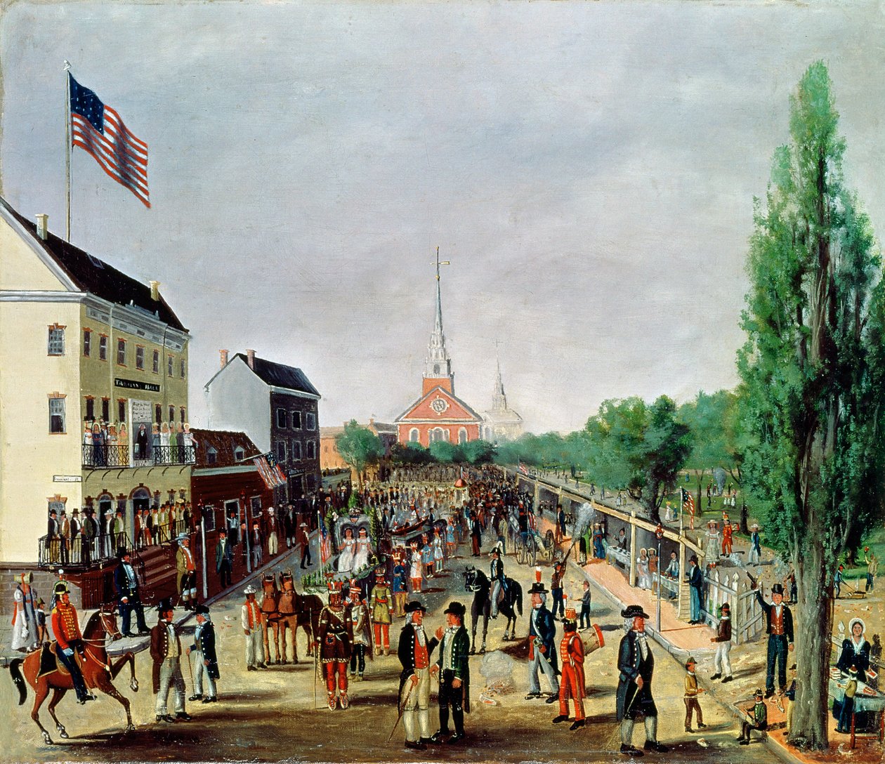 Tammany Society 4 जुलाई, 1812, 1869 को मनाती है द्वारा विलियम चैपल
