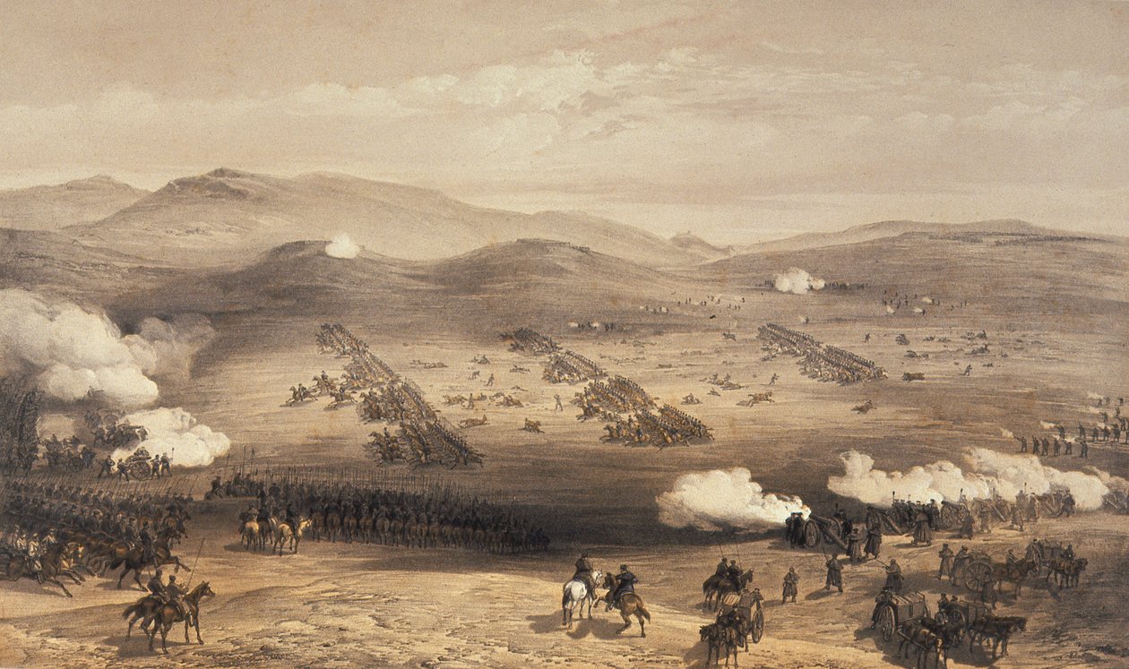 1855 के कार्डिगन के प्रमुख जनरल द अर्ल के तहत लाइट ब्रिगेड का प्रभार द्वारा विलियम क्रीमिया सिम्पसन