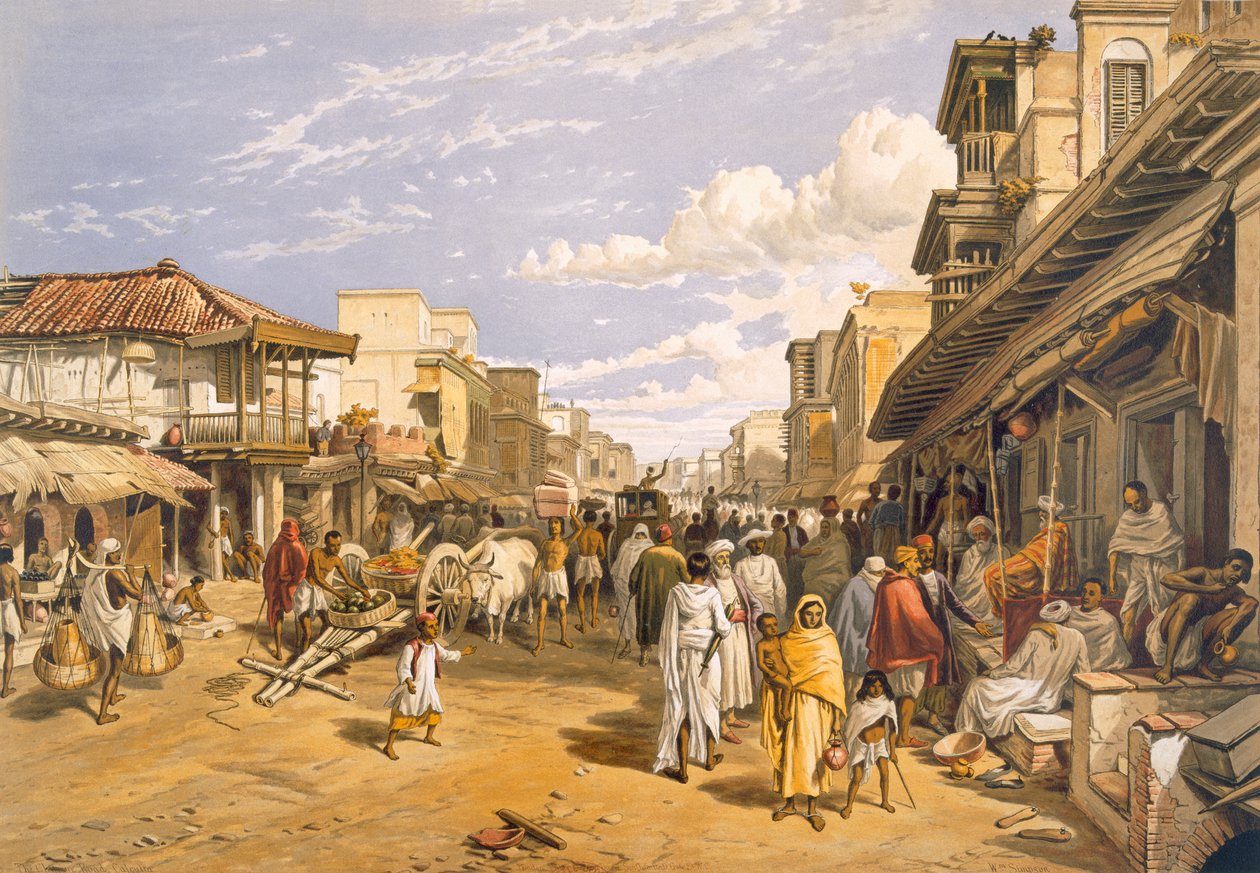 चितपोर रोड, &39;इंडिया प्राचीन और आधुनिक&39;, 1867 से द्वारा विलियम क्रीमिया सिम्पसन