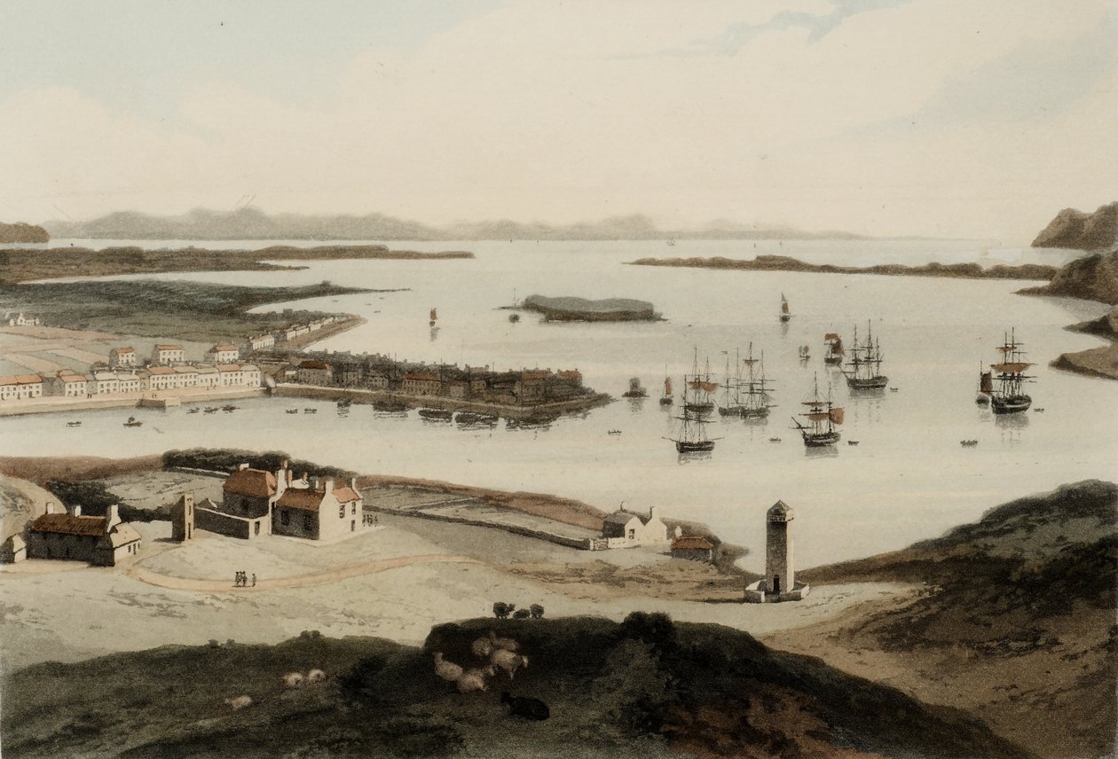 1819 में प्रकाशित आइल ऑफ लुईस पर स्टॉर्नअवे द्वारा विलियम डेनियल