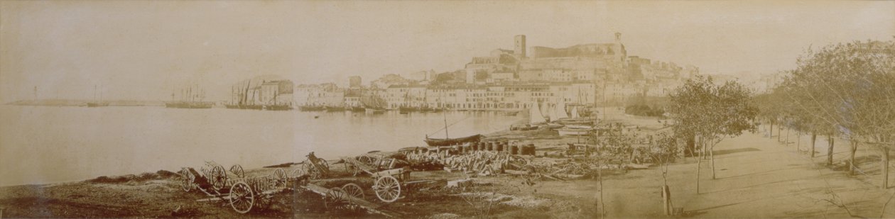 कान्स और ले सुकेट का पैनोरमा, 1858 (सीपिया फोटो) द्वारा विलियम डी ब्रे