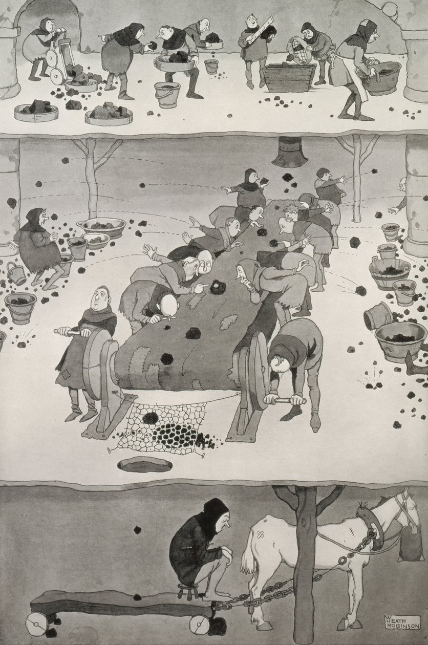 स्क्रीनिंग और पिकिंग, c.1930 द्वारा विलियम हीथ रॉबिन्सन