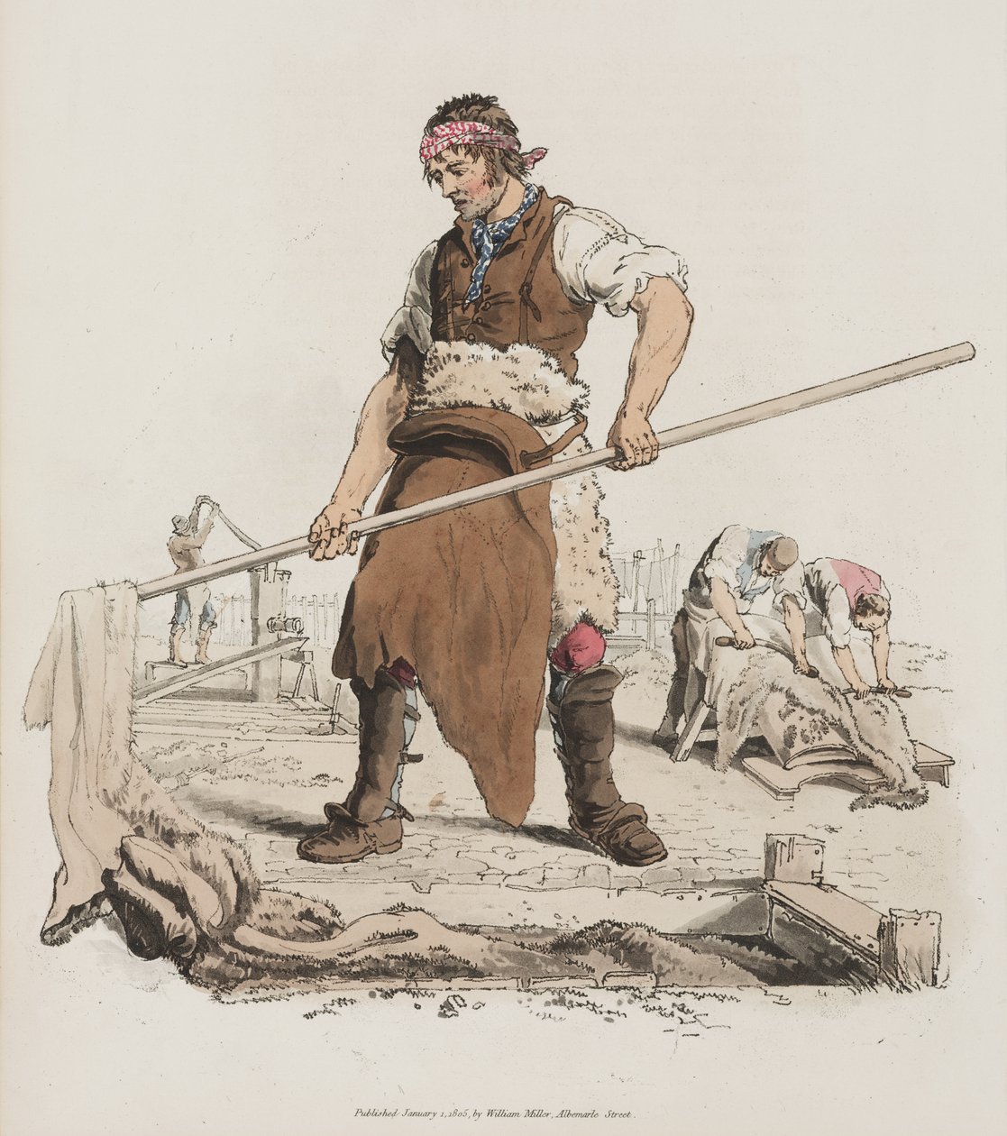 टेनिंग, द कॉस्ट्यूम ऑफ़ ग्रेट ब्रिटेन, 1805 (हाथ के रंग का एक्वाटिंट) द्वारा विलियम हेनरी Pyne