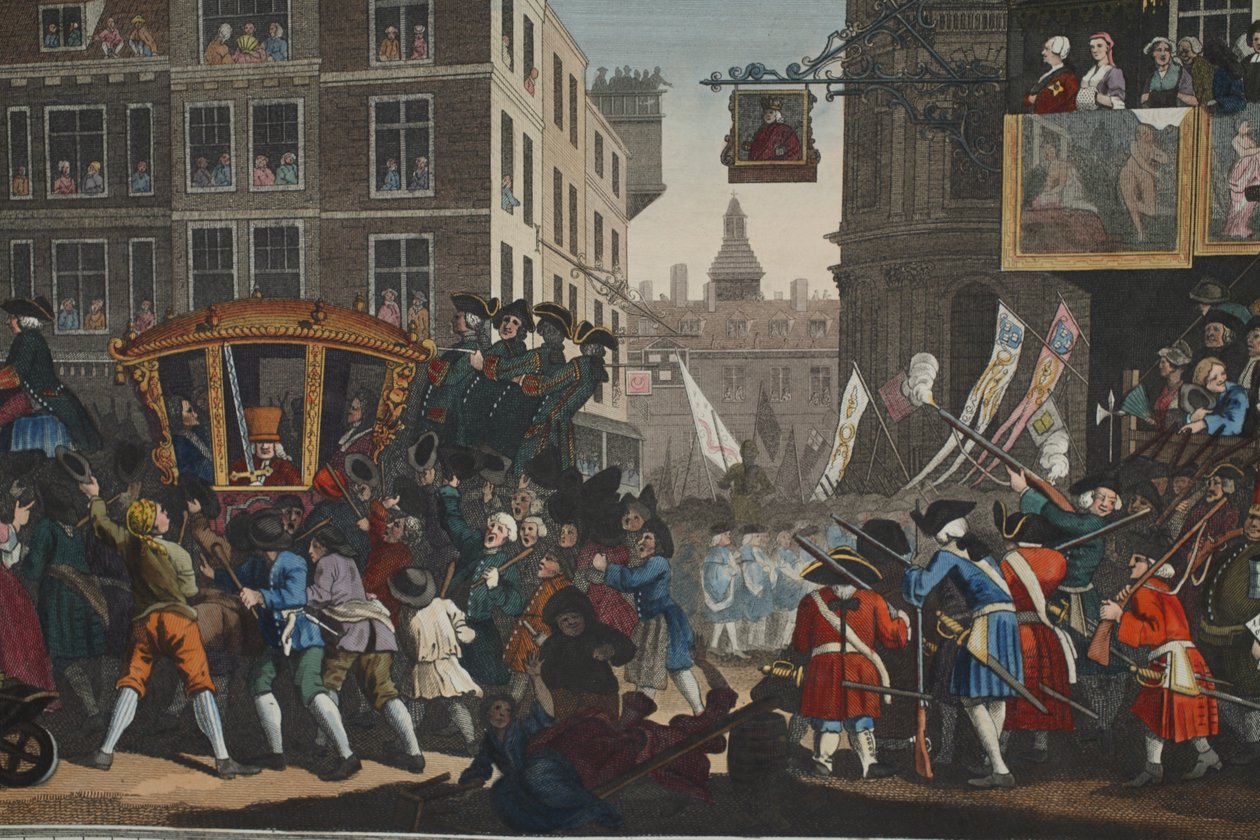 लंदन का द इंडिपेंडेंट &39;प्रेंटिस लॉर्ड मेयर,&39; इंडस्ट्री एंड आइडलिटी की प्लेट XII, &39;हॉगर्थ रीस्टोरेड: द व्हॉट्स वर्क्स ऑफ दी सेलेक्टेड विलियम होगरथ, थॉमस कुक के साथ फिर से उकेरा गया। द्वारा विलियम होगार्थ