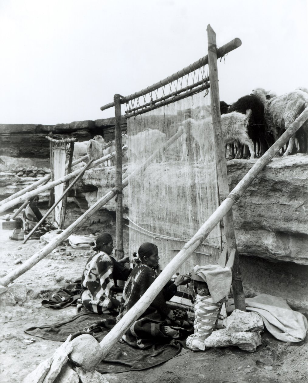 नवाजो बुनकर, c.1914 द्वारा विलियम बढ़ई