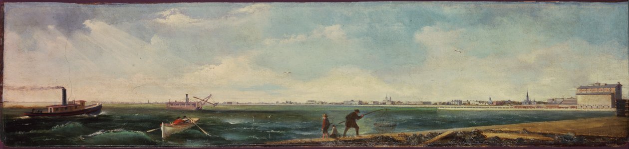 मिशिगन एवेन्यू, उत्तरी पियर, शिकागो के पूर्वी विस्तार से, 1865 द्वारा विलियम जे। ओब्रायन
