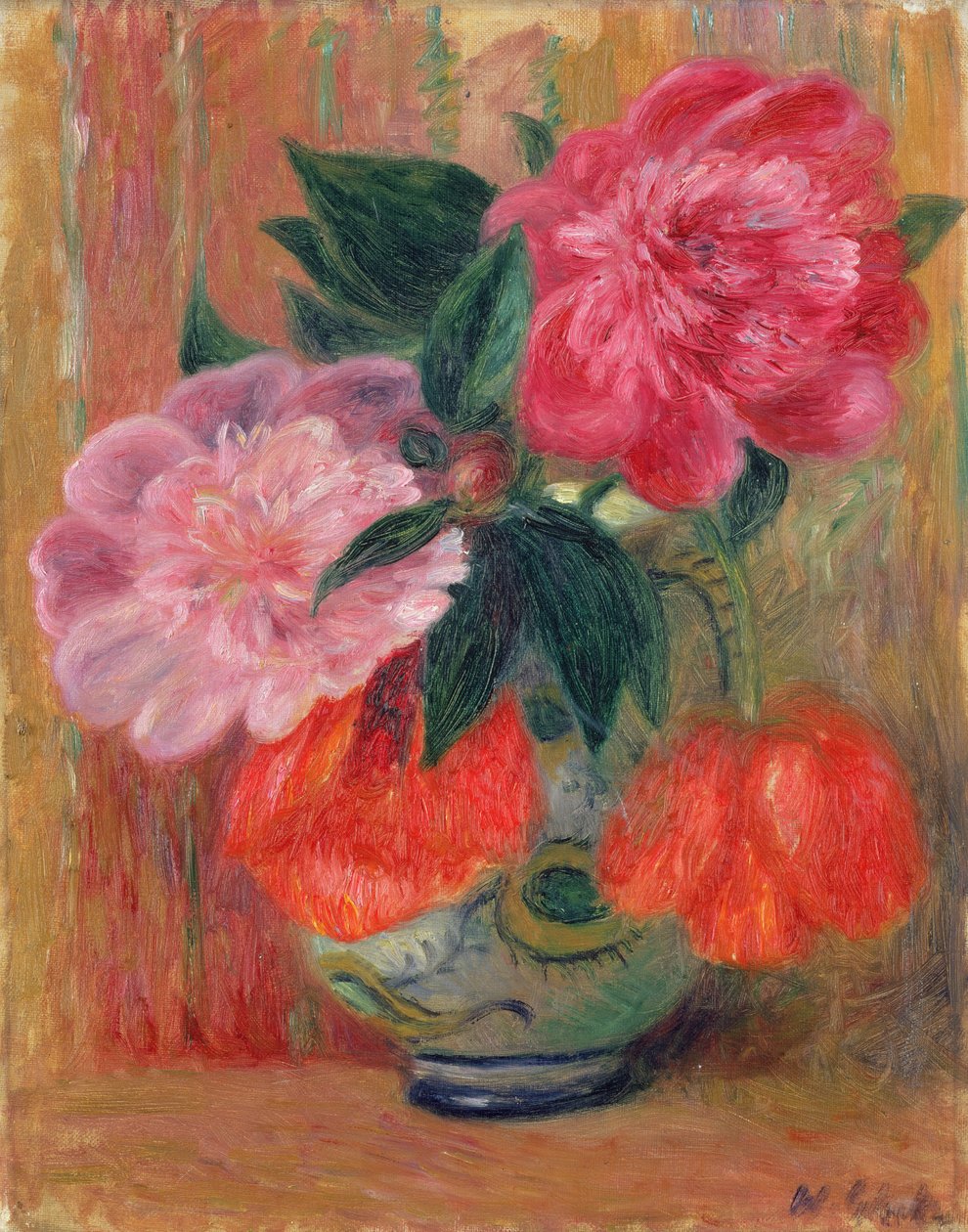 खसखस और Peonies द्वारा विलियम जेम्स ग्लेकेन्स