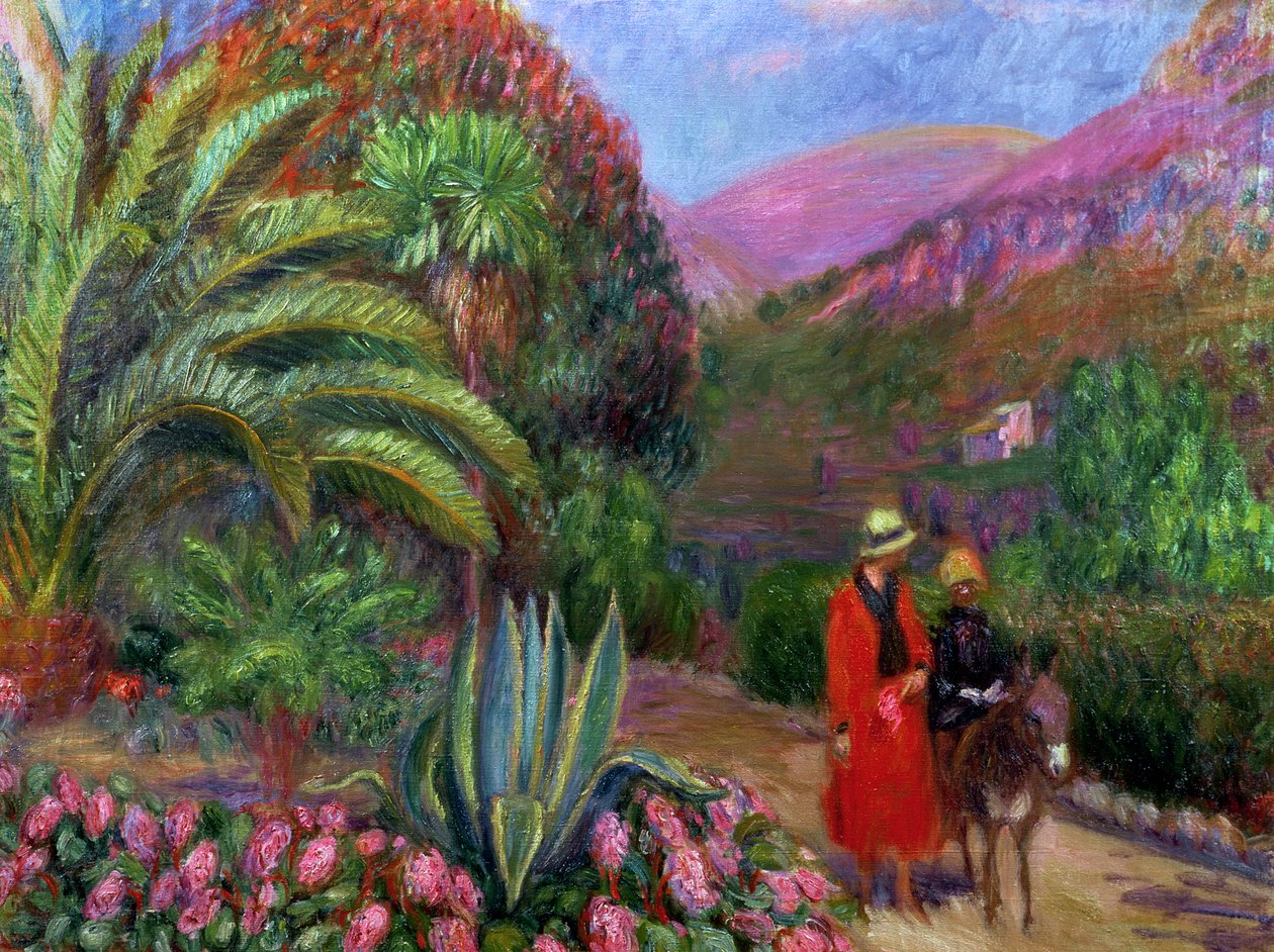 एक गधे पर महिला के साथ महिला, c.1925 द्वारा विलियम जेम्स ग्लेकेन्स